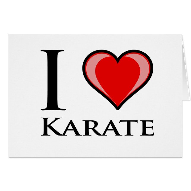 I Love Karate (Front Horizontal)