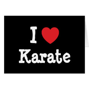 I love Karate heart custom personalised