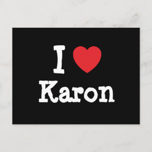 I love Karon heart T-Shirt Postcard