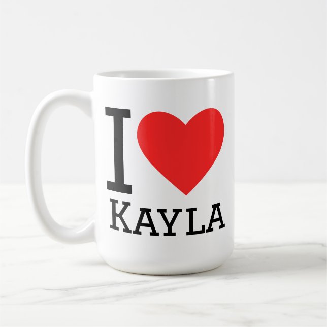 I love kayla coffee mug (Left)