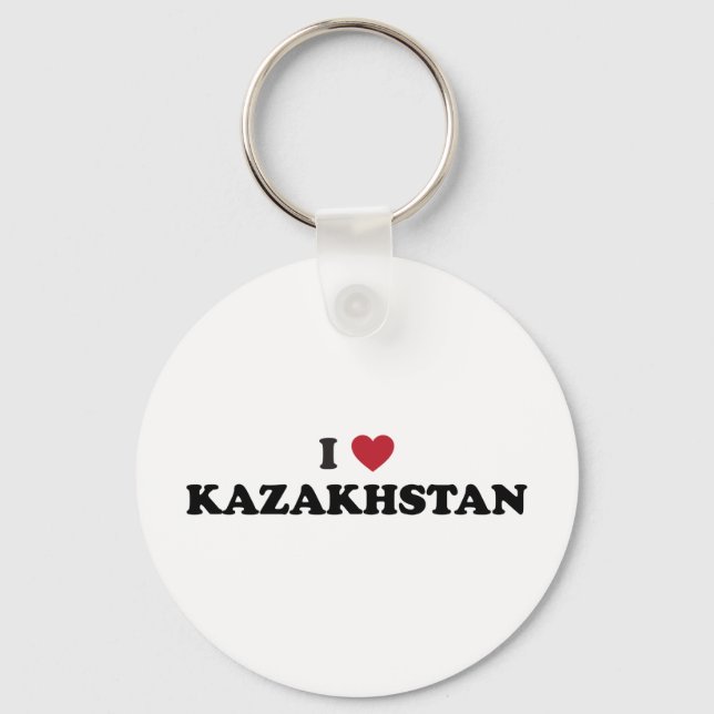 I love Kazakhstan Key Ring (Front)