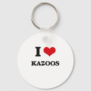 I Love Kazoos Key Ring