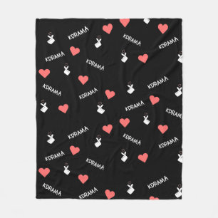 I love Kdramas and KPOP Fleece Blanket