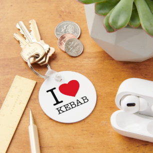 I LOVE KEBAB KEY RING
