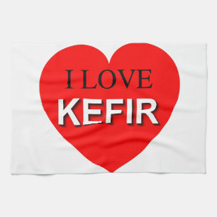 I Love Kefir Tea Towel