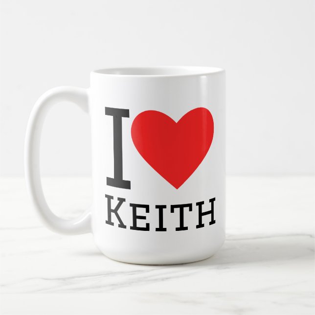 I love Keith  Coffee Mug (Left)