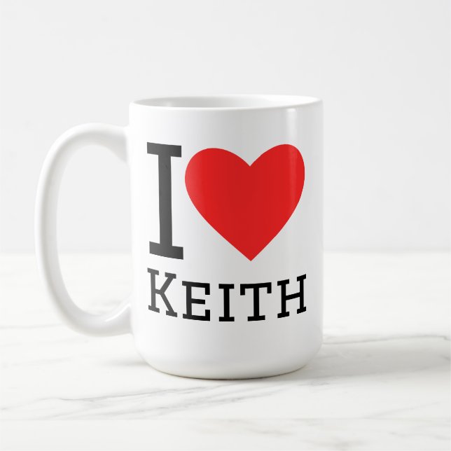 I love Keith  Coffee Mug (Left)