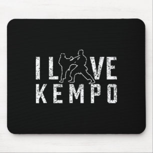 I Love Kempo Karate Martial Arts Shaolin Kenpo Mouse Pad