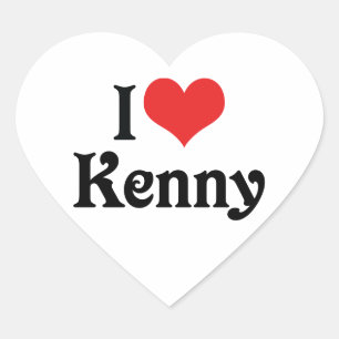 I Love Kenny Heart Sticker