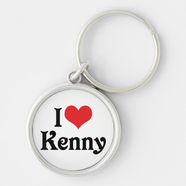 I Love Kenny Key Ring (Front)