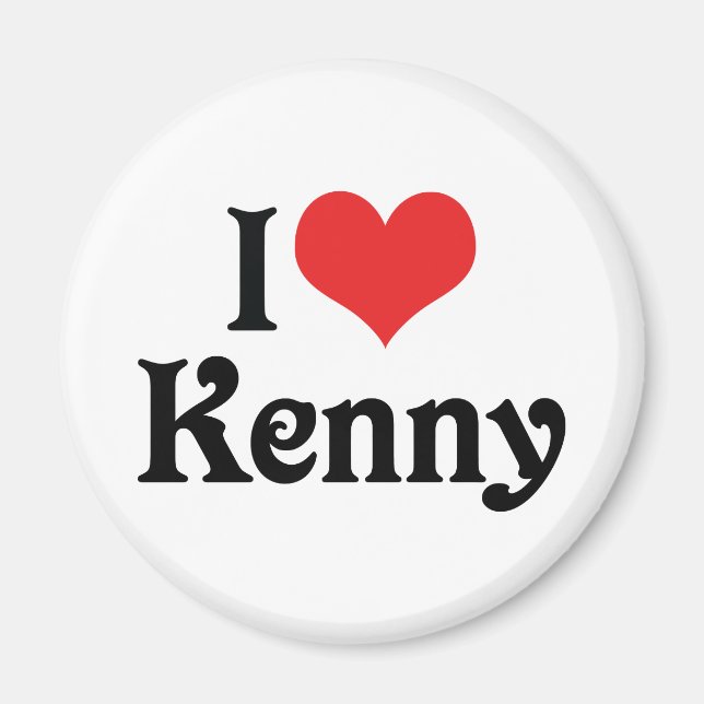 I Love Kenny Magnet (Front)