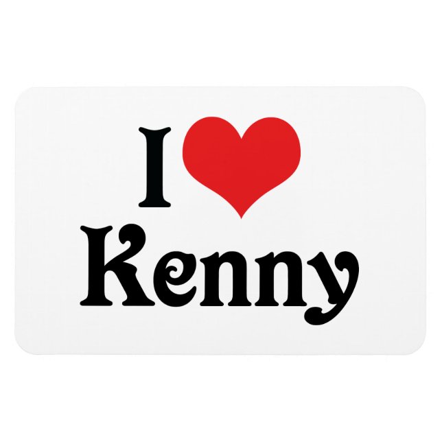 I Love Kenny Magnet (Horizontal)
