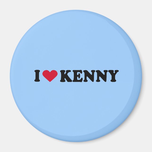 I LOVE KENNY MAGNET (Front)