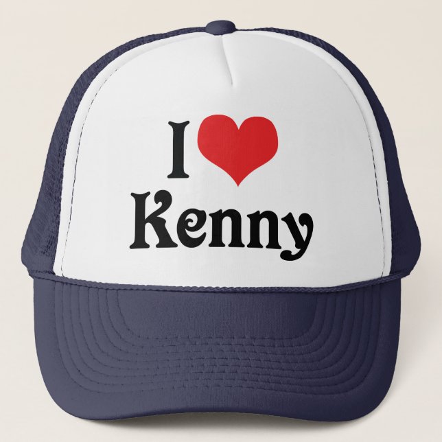 I Love Kenny Trucker Hat (Front)
