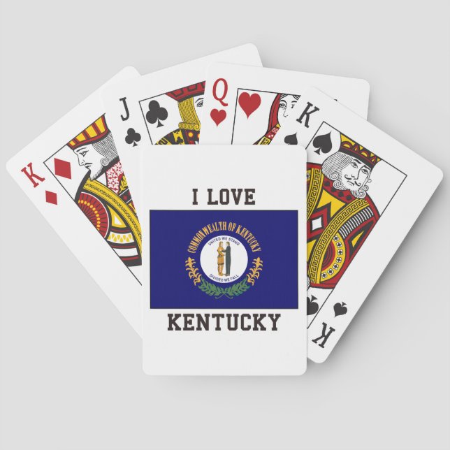 I Love Kentucky Playing Cards (Back)