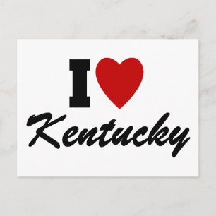 I Love Kentucky Postcard