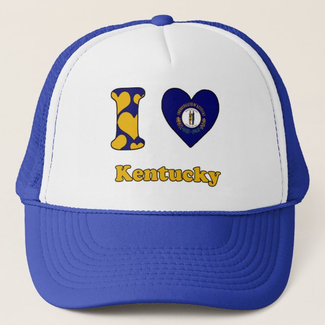 I love Kentucky Trucker Hat (Front)