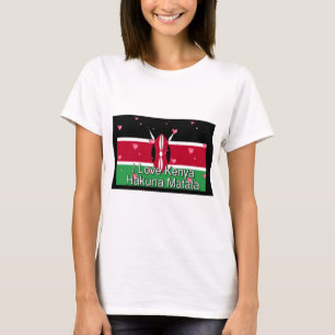 I Love Kenya and "Hakuna Matata" Art Print T-Shirt