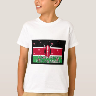 I Love Kenya and "Hakuna Matata" Art Print T-Shirt