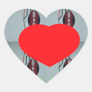 I Love Kenya Art Print Heart Sticker