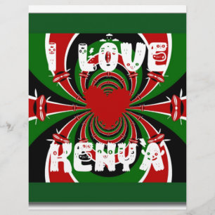 I Love Kenya: Beautiful Lovely National Flag Colou