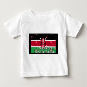 I Love ! Kenya Hakuna Matata Baby T-Shirt