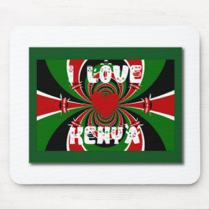 I Love Kenya Hakuna Matata Gifts Mouse Pad