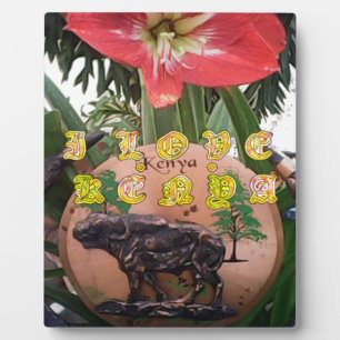 I Love kenya Hakuna Matata gifts Plaque
