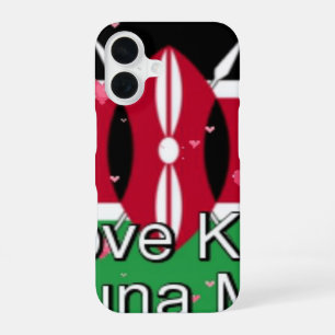 I Love ! Kenya Hakuna Matata iPhone 16 Case