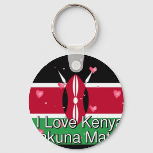 I Love ! Kenya Hakuna Matata Key Ring