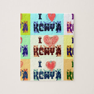 I love Kenya Jigsaw Puzzle