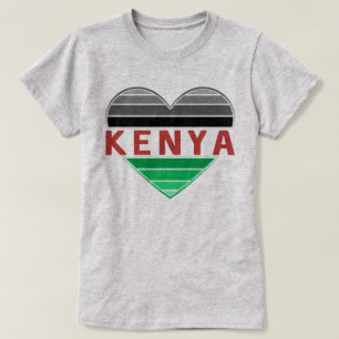 I Love Kenya, Kenyan Heart T-Shirt