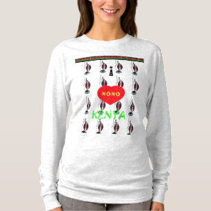 I love Kenya Maasai Design T-Shirt