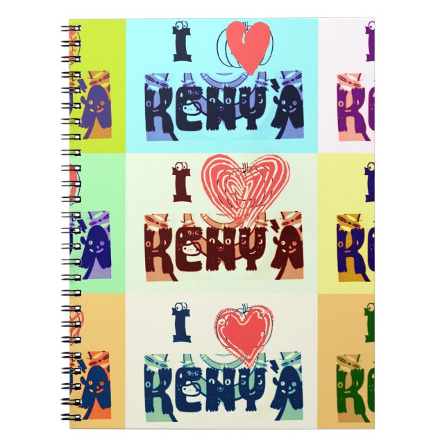 I love Kenya.png Notebook (Front)
