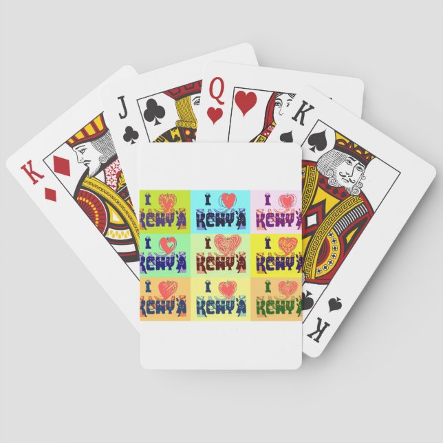 I love Kenya.png Playing Cards (Back)