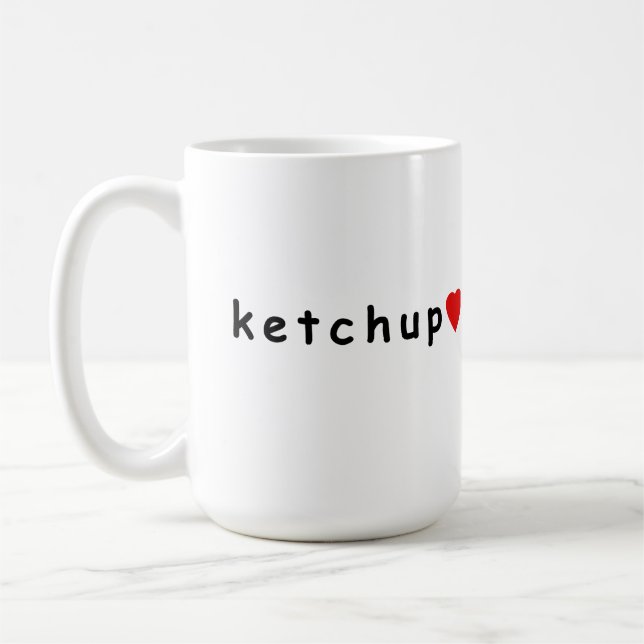 I love ketchup coffee mug (Left)