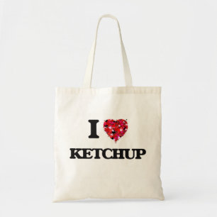 I Love Ketchup Tote Bag