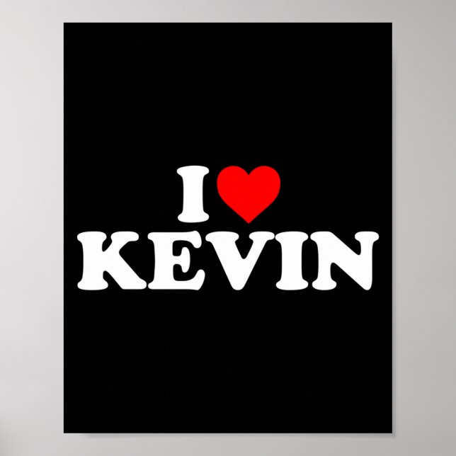 I Love Kevin - Heart Long Sleeve  Poster (Front)