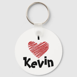 I Love Kevin Keychain