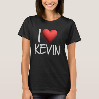 I Love Kevin Name Personalised Men Guy BFF Friend  T-Shirt