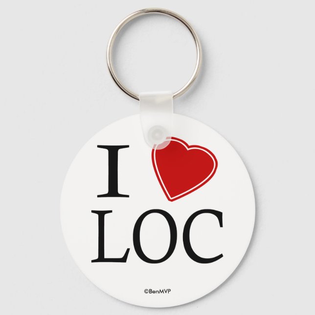 I Love Key Ring (Front)
