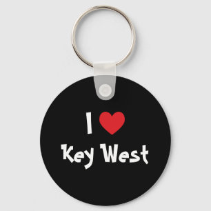 I Love Key West Florida Key Ring