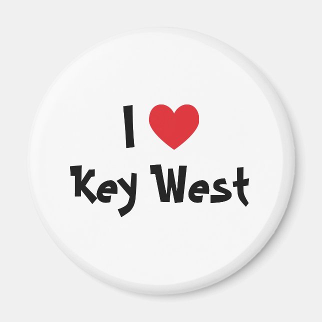 I Love Key West Florida Magnet (Front)
