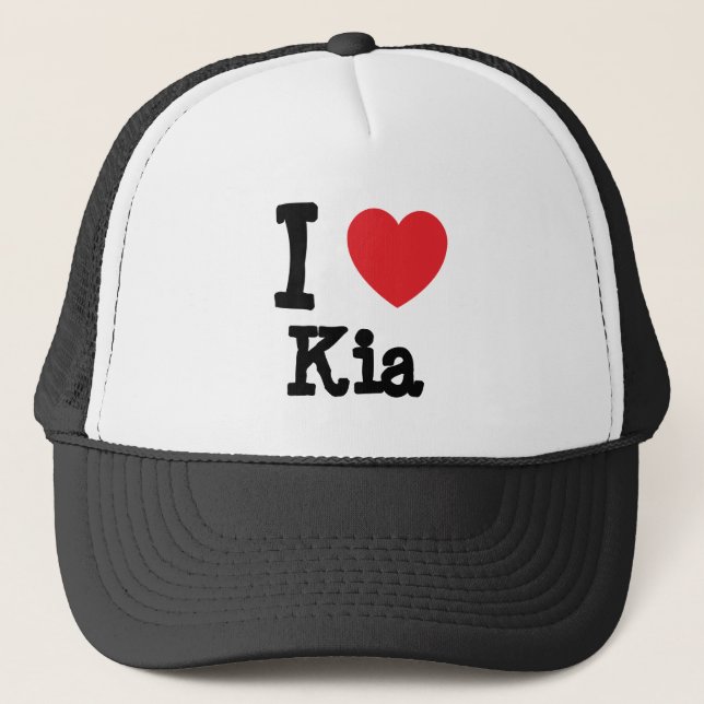 I love Kia heart T-Shirt Trucker Hat (Front)