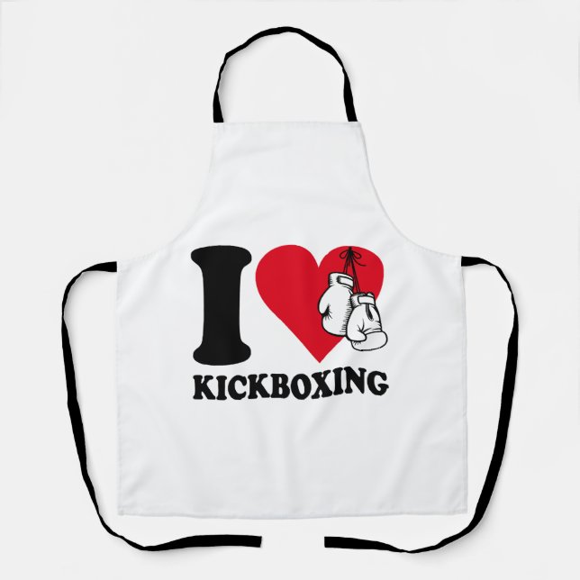 I love kickboxing apron (Front)