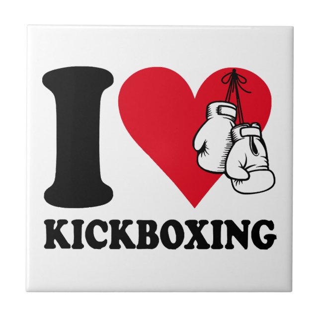 I love kickboxing ceramic tile (Front)