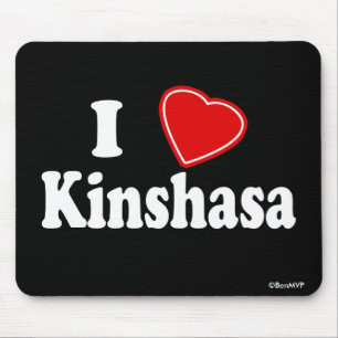 I Love Kinshasa Mouse Pad