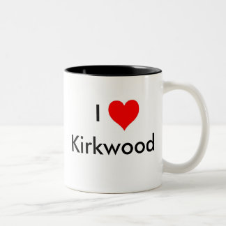 I Love Kirkwood Two-Tone Coffee Mug