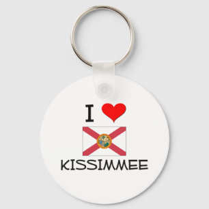 I Love KISSIMMEE Florida Key Ring