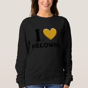 I Love Kitchener Canada Heart Flag Sweatshirt